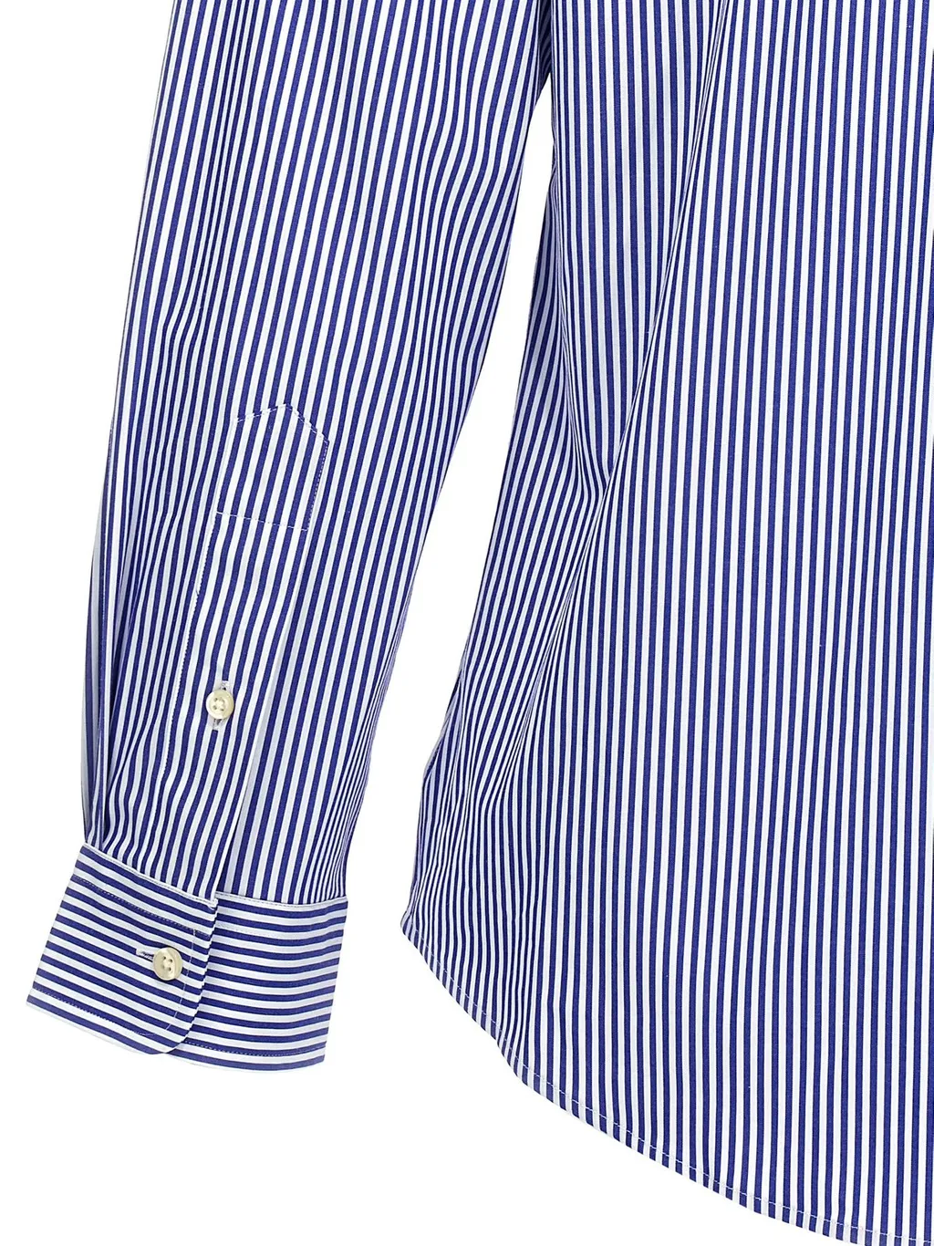 Polo Ralph Lauren Logo Embroidered Pinstriped Shirt