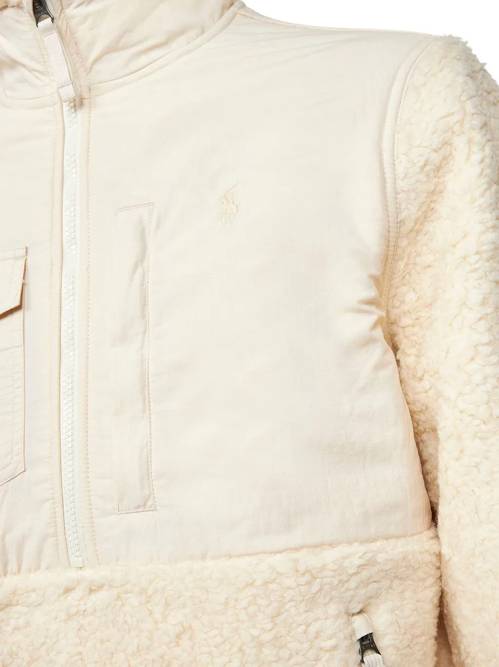 Polo Ralph Lauren Hybrid Half-Zip Fleece-Panel Jacket