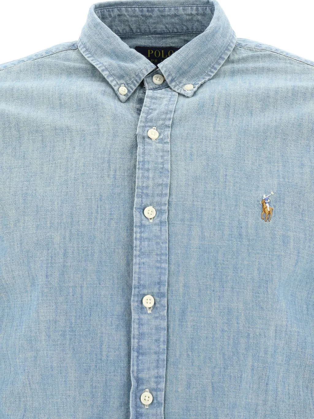 Polo Ralph Lauren Pony Embroidered Curved Hem Shirt