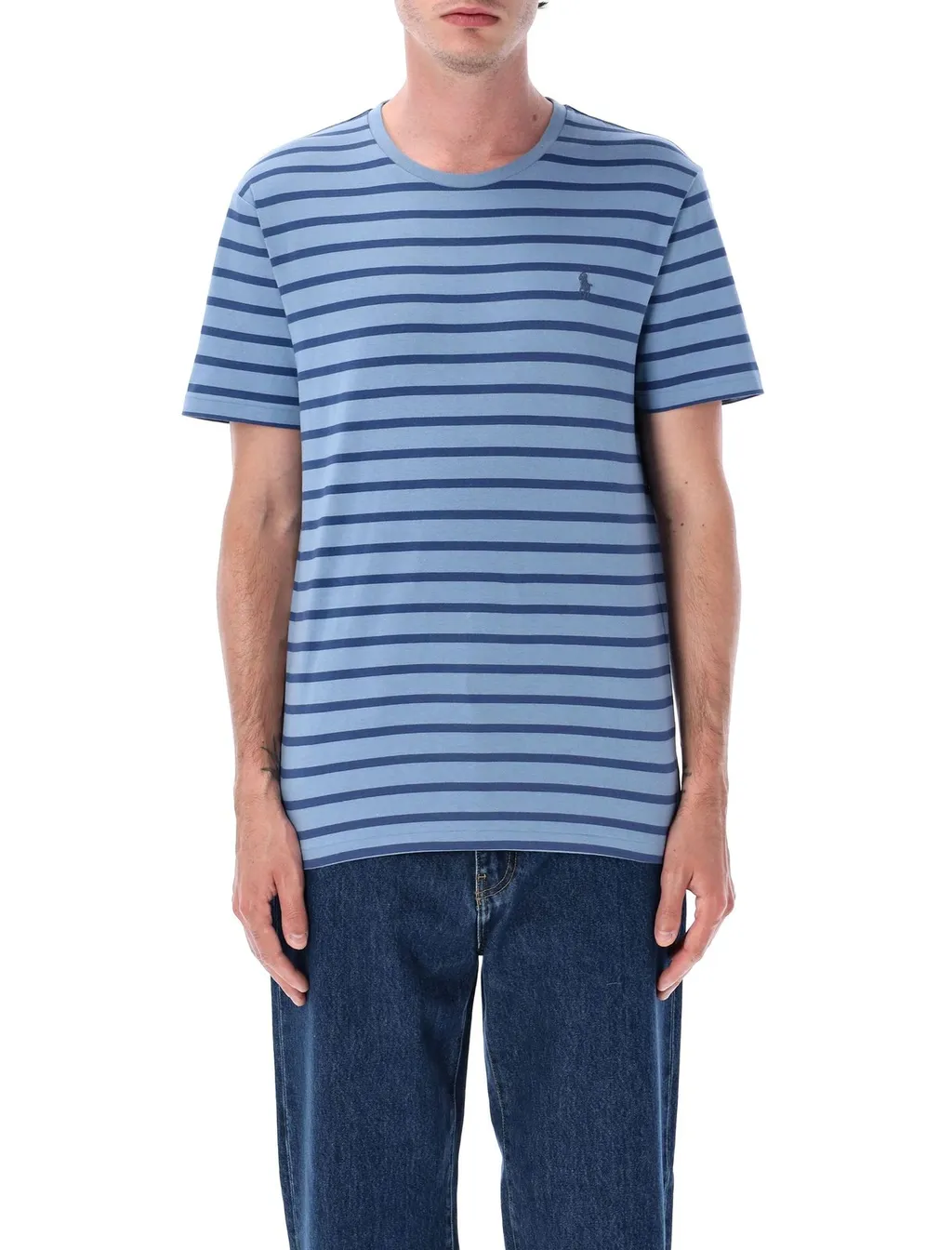 Polo Ralph Lauren Logo Embroidered Striped T-Shirt
