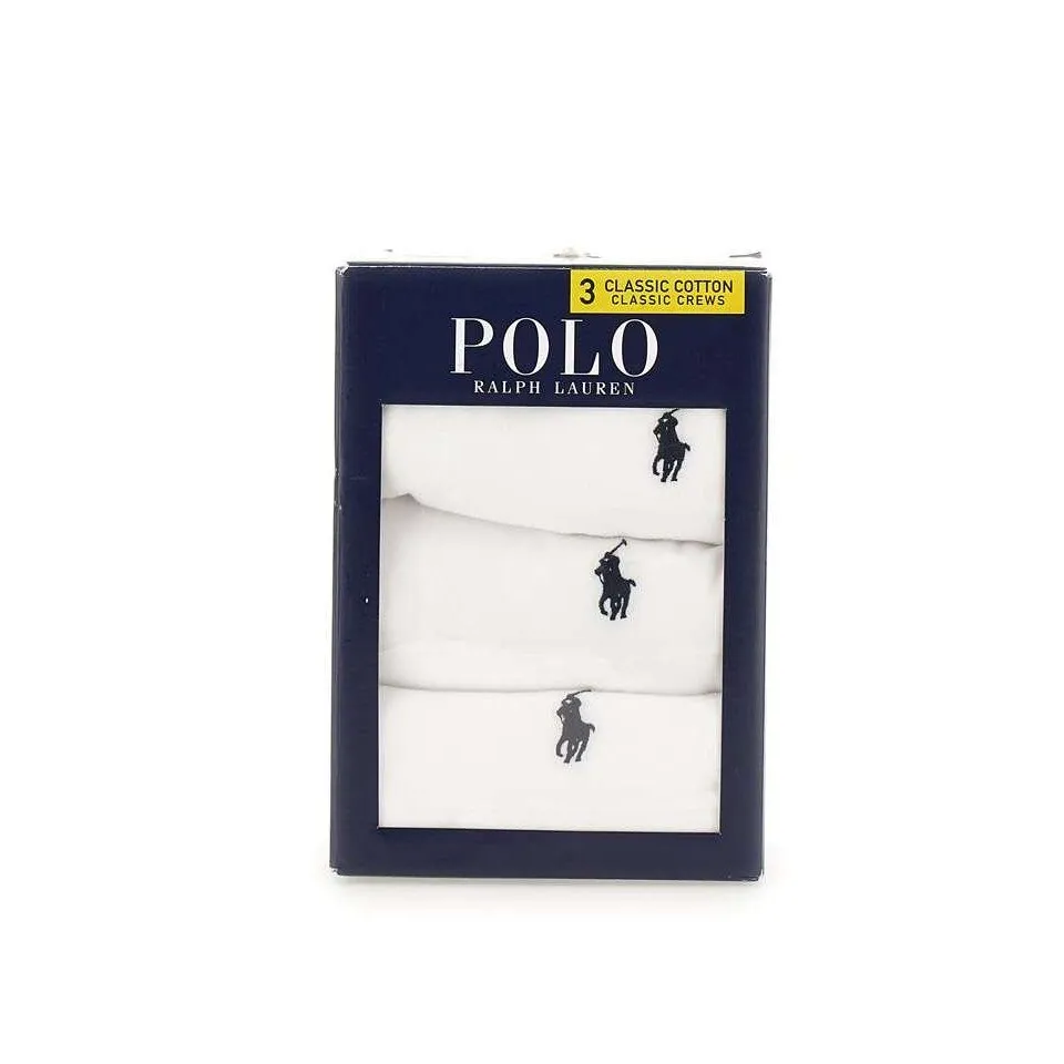 Polo Ralph Lauren Logo Embroidered Crewneck Three-Pack T-Shirts