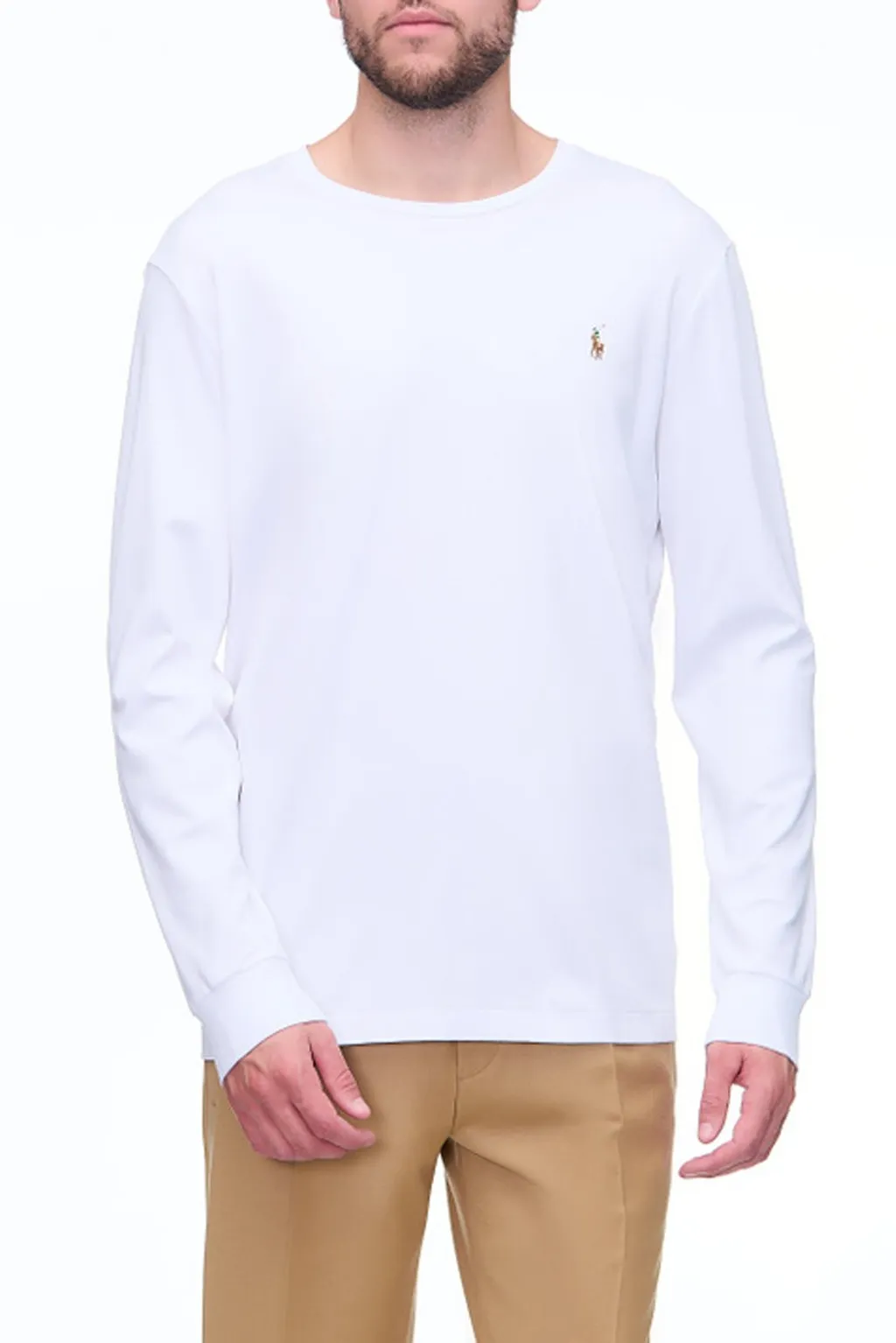 Polo Ralph Lauren Logo Embroidered Long-Sleeved Top