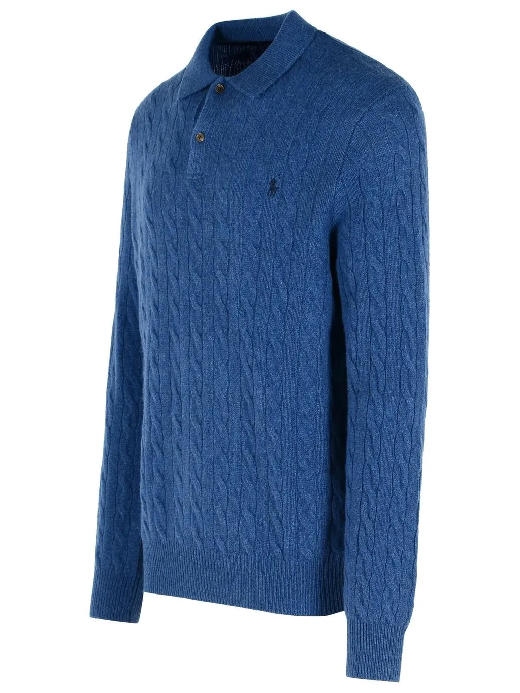 Polo Ralph Lauren Long-Sleeved Knitted Polo Shirt
