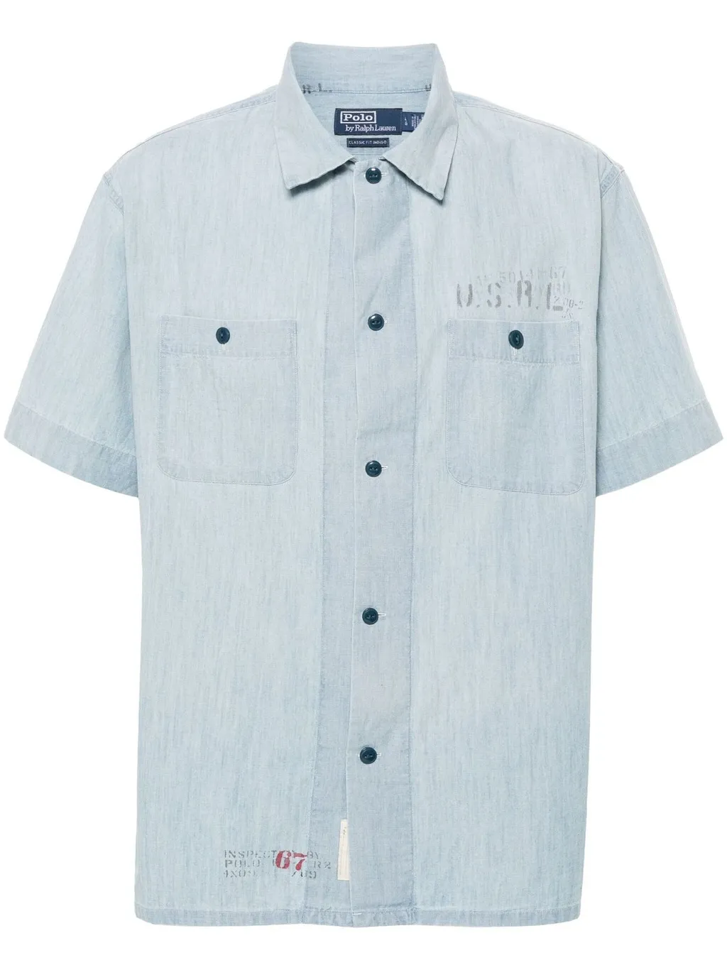 Polo Ralph Lauren Button-Up Straight Hem Denim Shirt