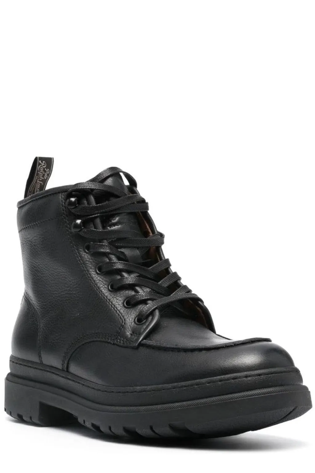 Polo Ralph Lauren Logo Patch Lace-Up Boots