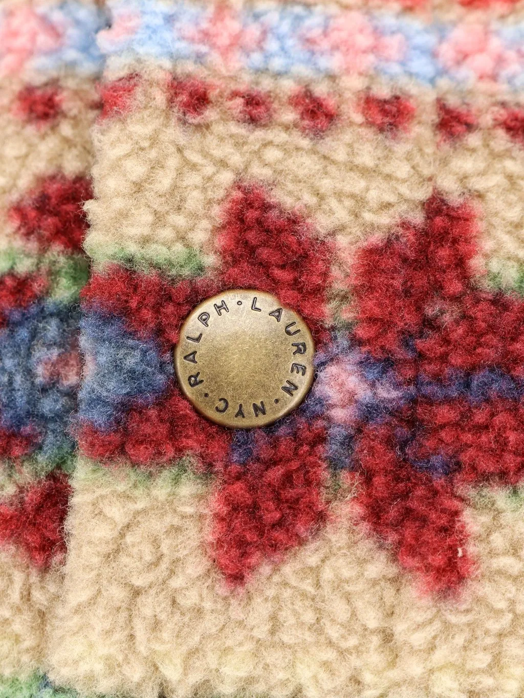 Polo Ralph Lauren Shearling High-Neck Top