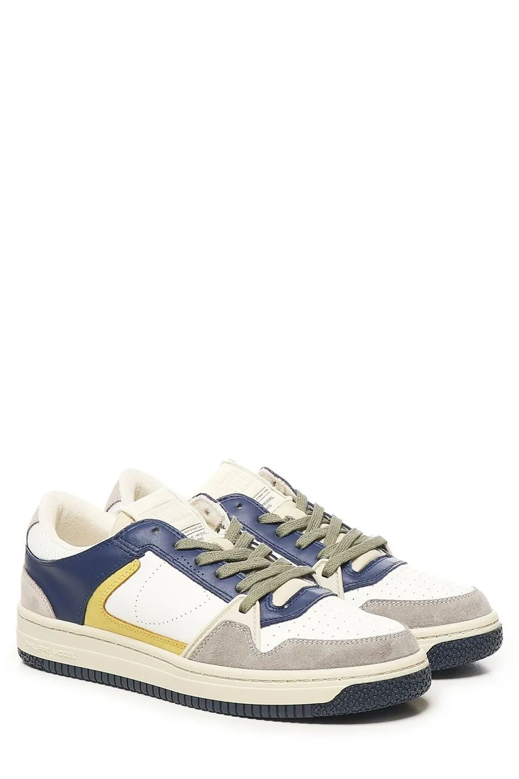 Philippe Model Round Toe Lace-Up Sneakers