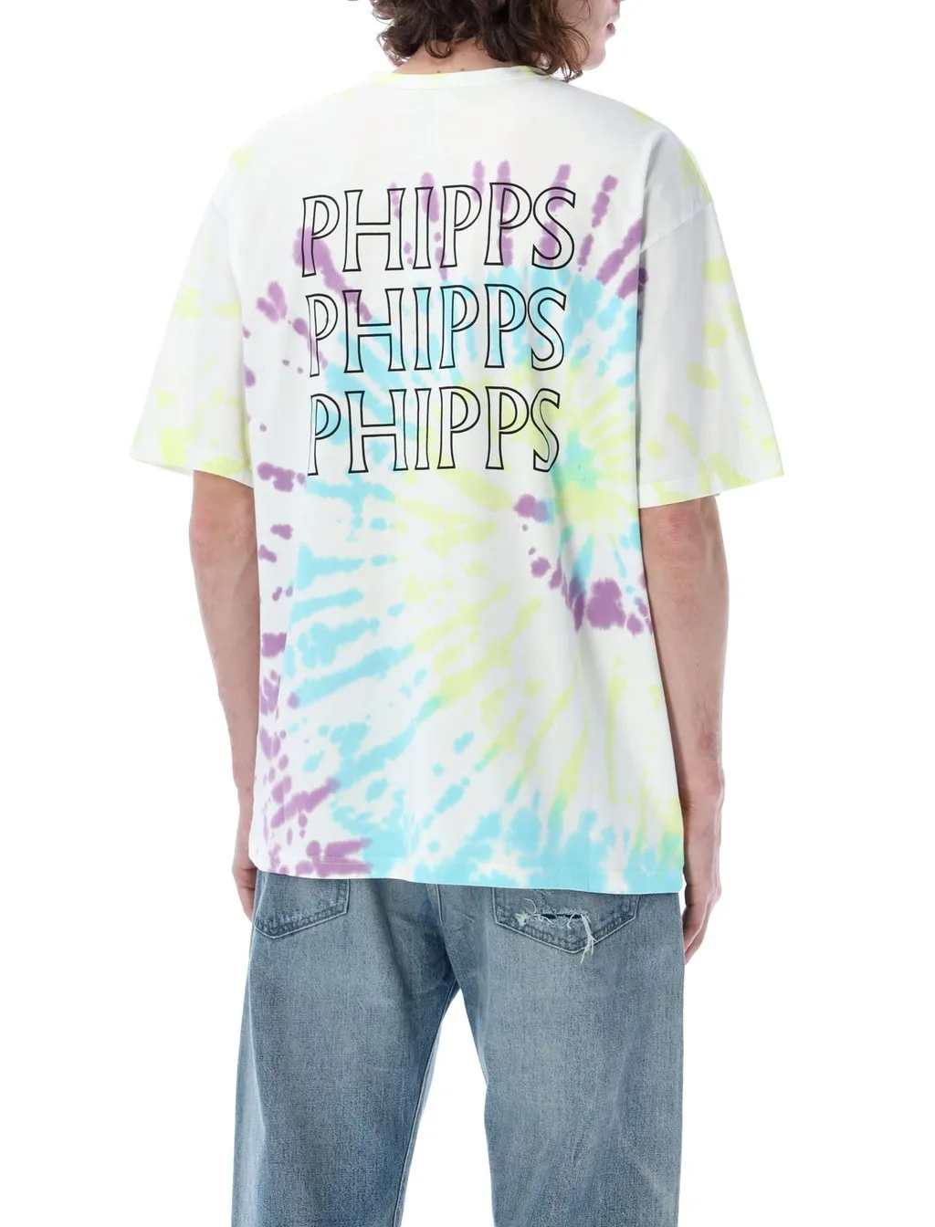 Phipps Tie-Dyed Smiley Face Printed T-Shirt