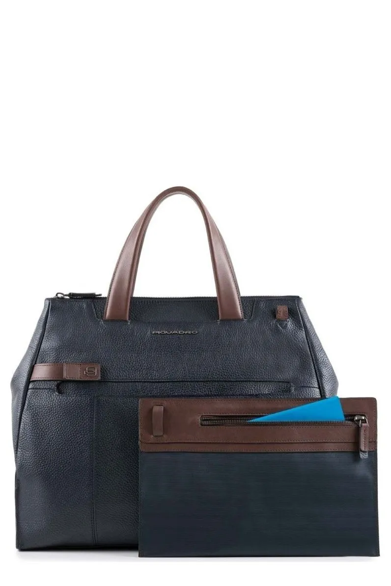 Piquadro Logo Lettering Tote Bag