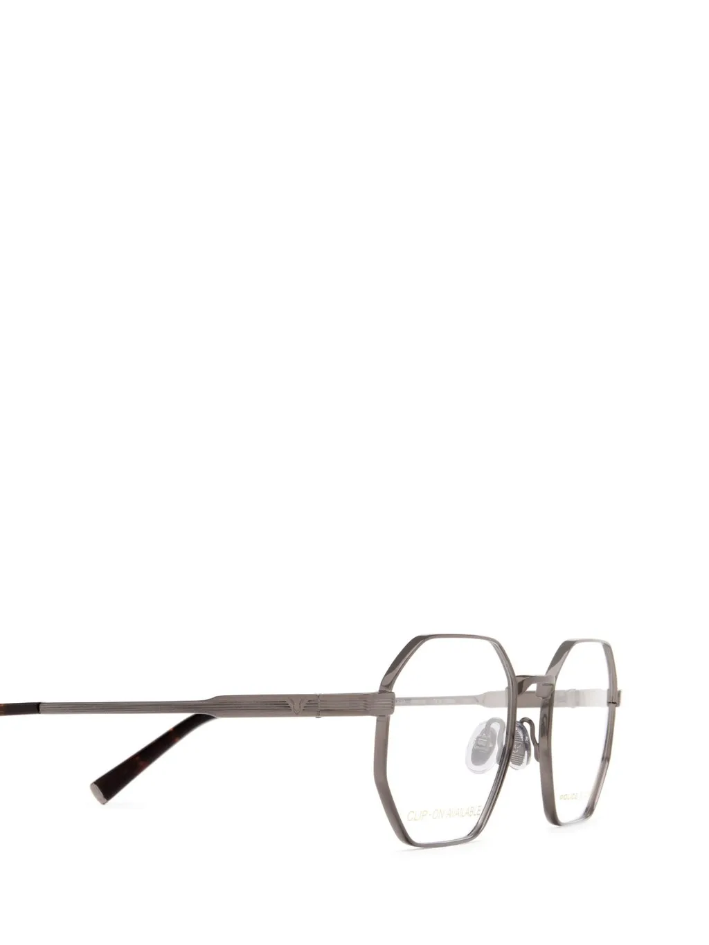 Police Geometric Frame Glasses