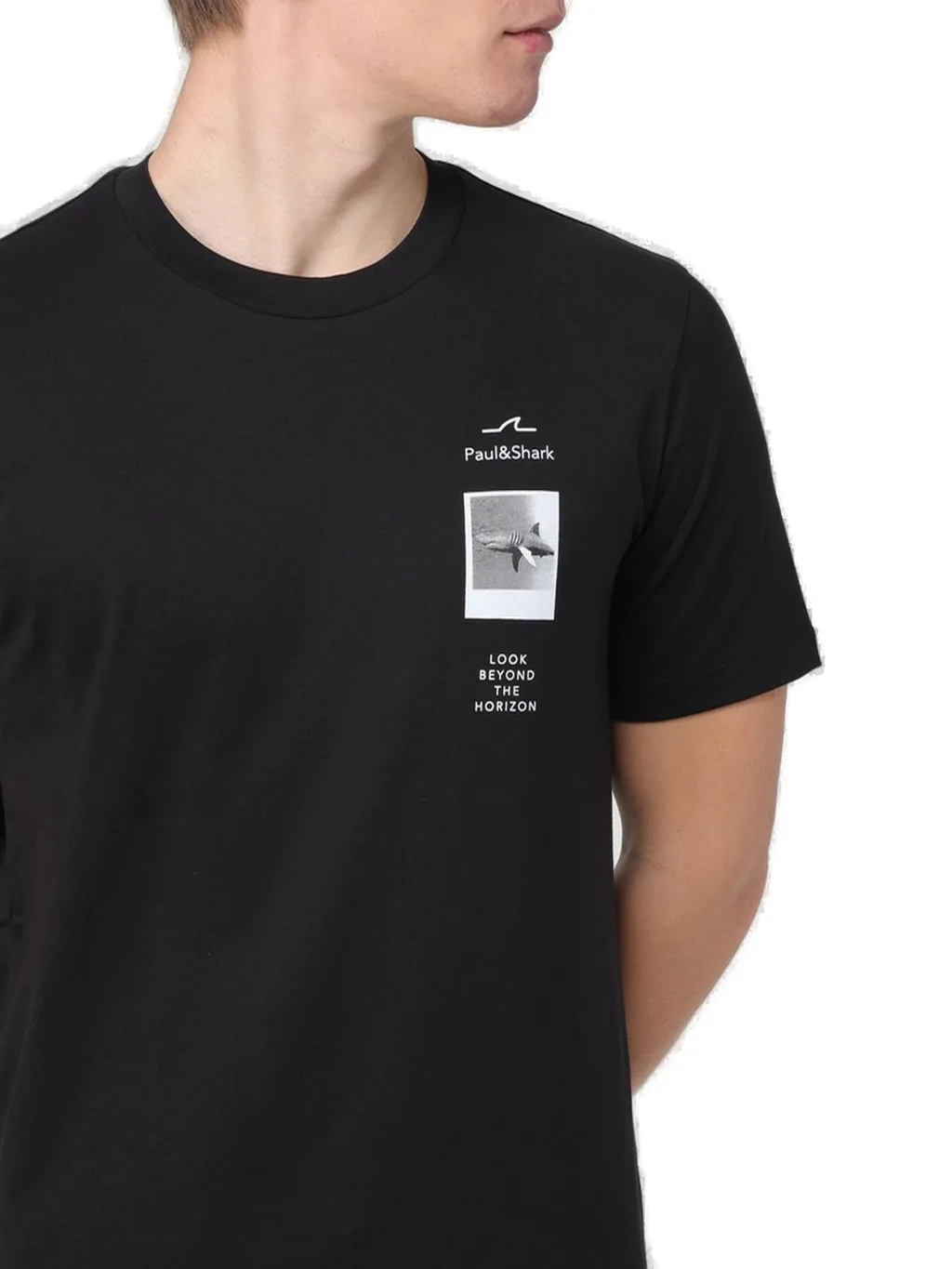 Paul & Shark Logo-Printed Crewneck T-Shirt