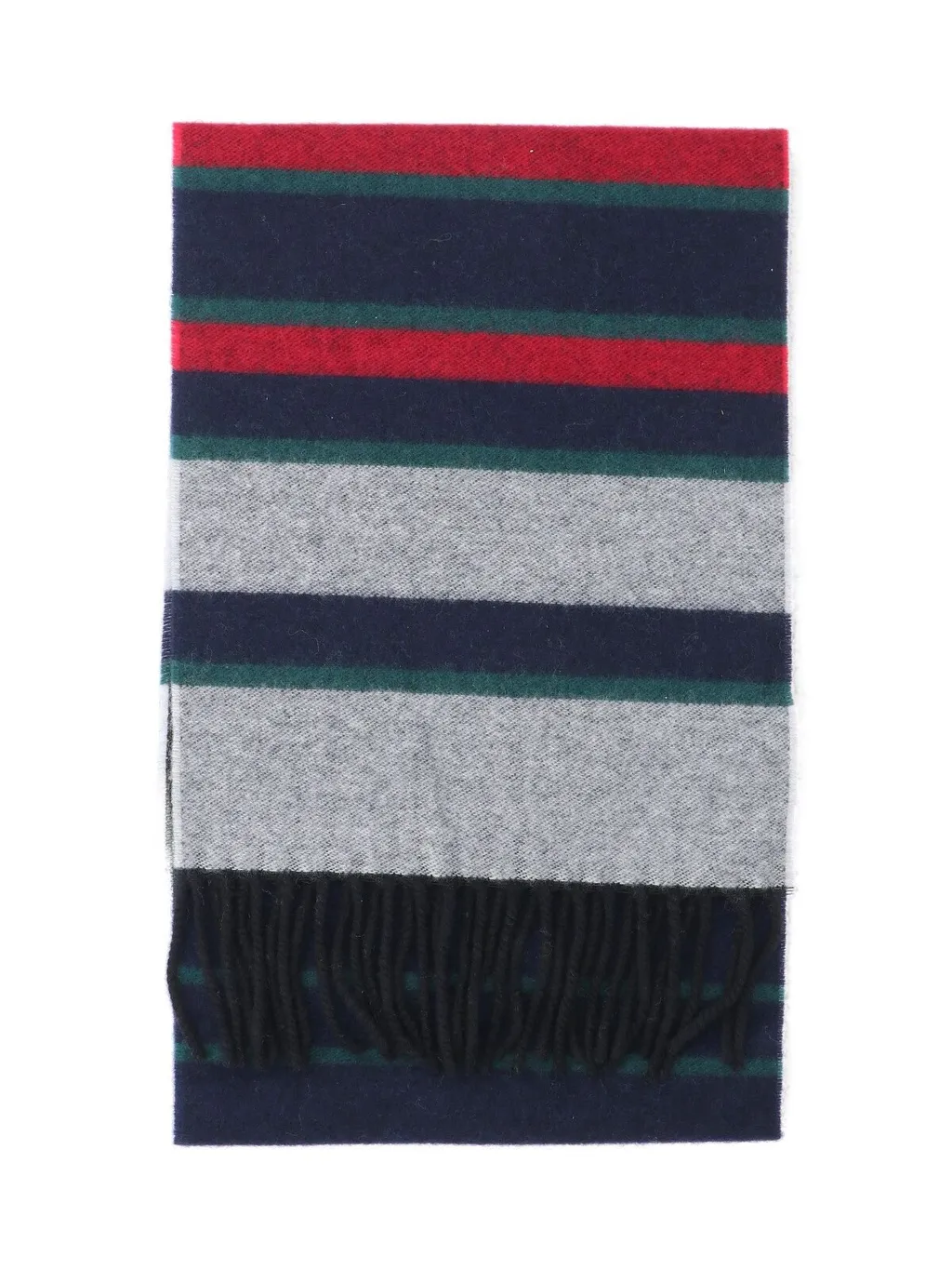 Paul Smith Striped Fringed Edge Scarf