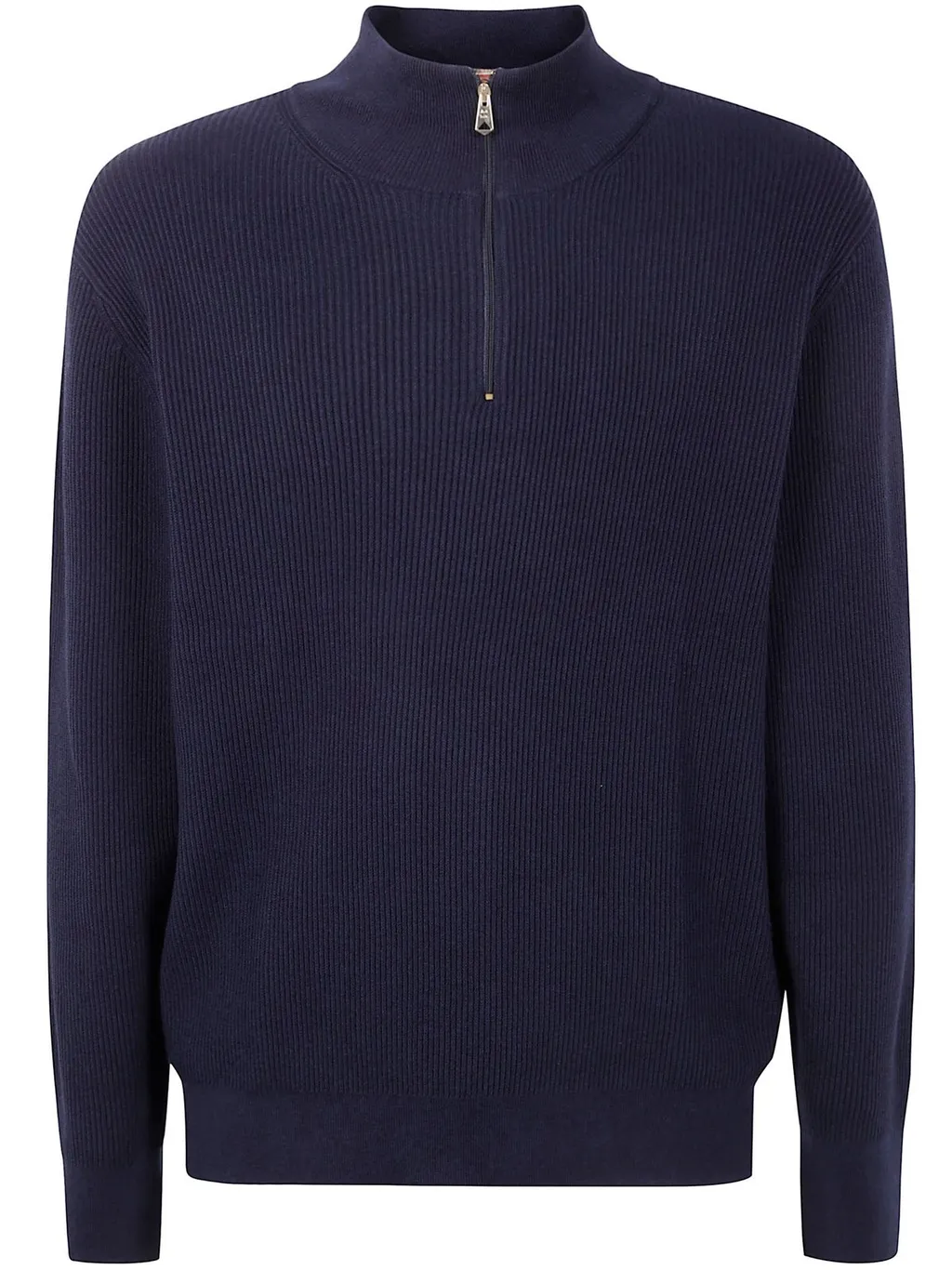Paul Smith Half Zip Ribbed Knitted Jumper