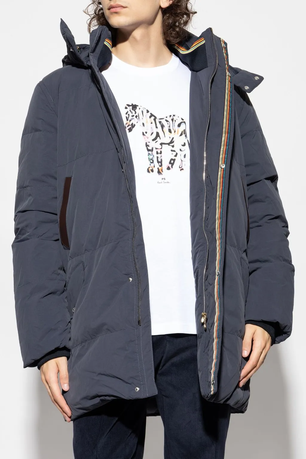 Paul Smith Striped-Detailed Hooded Jacket