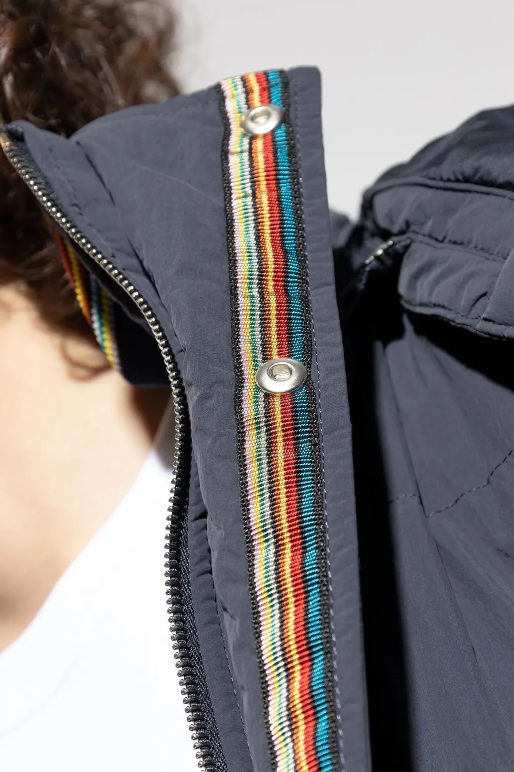 Paul Smith Striped-Detailed Hooded Jacket