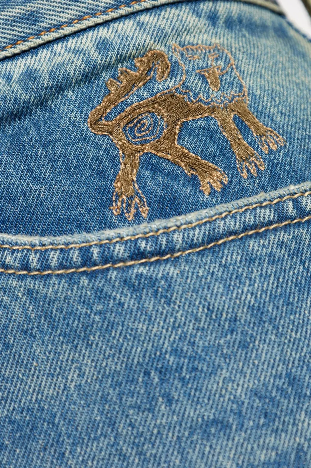 Paul Smith Patches Straight Leg Jeans