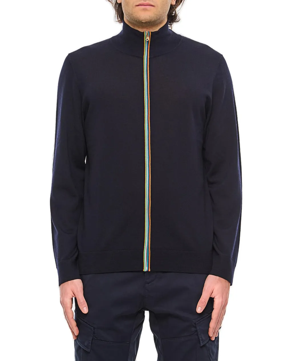 Paul Smith Signature Stripe Zip Cardigan