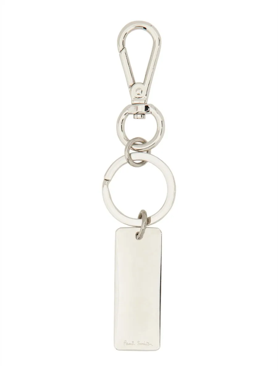 Paul Smith Signature Stripe Tag Keyring
