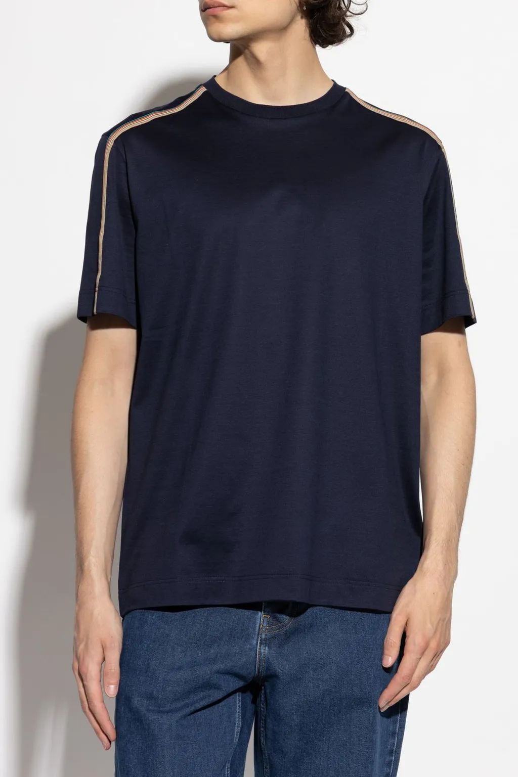 Paul Smith Signature Stripe Shoulder Trim T-Shirt