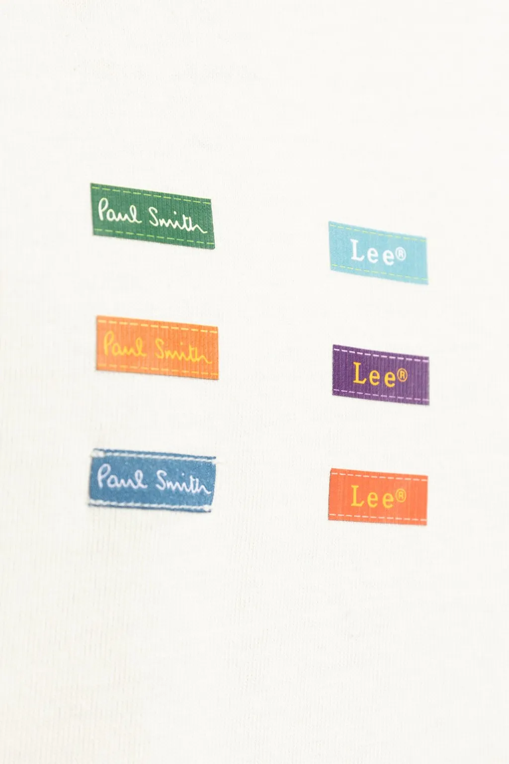 Paul Smith X Lee Logo Patch Crewneck T-Shirt