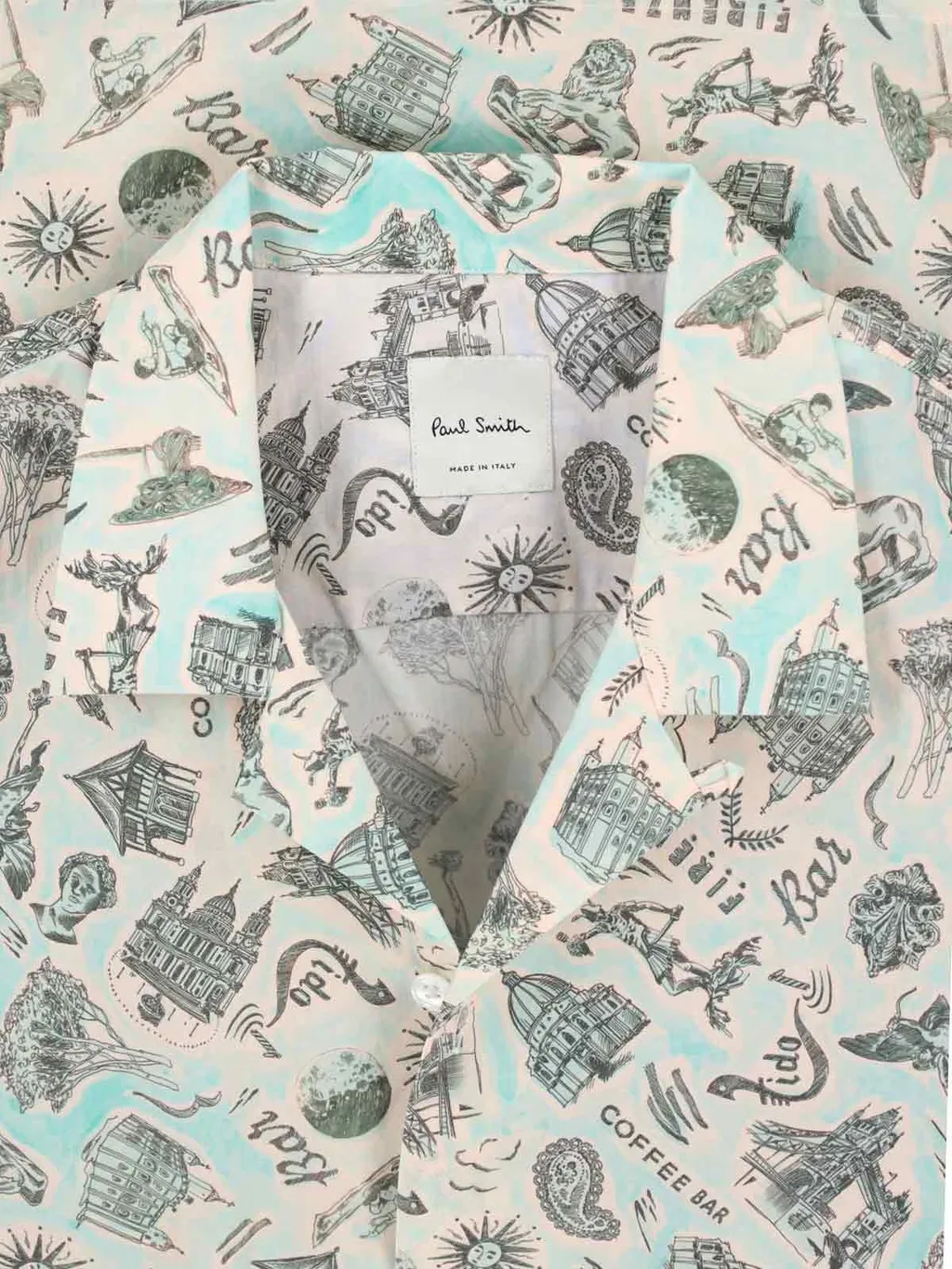 Paul Smith Souvenir Printed Short-Sleeved Shirt