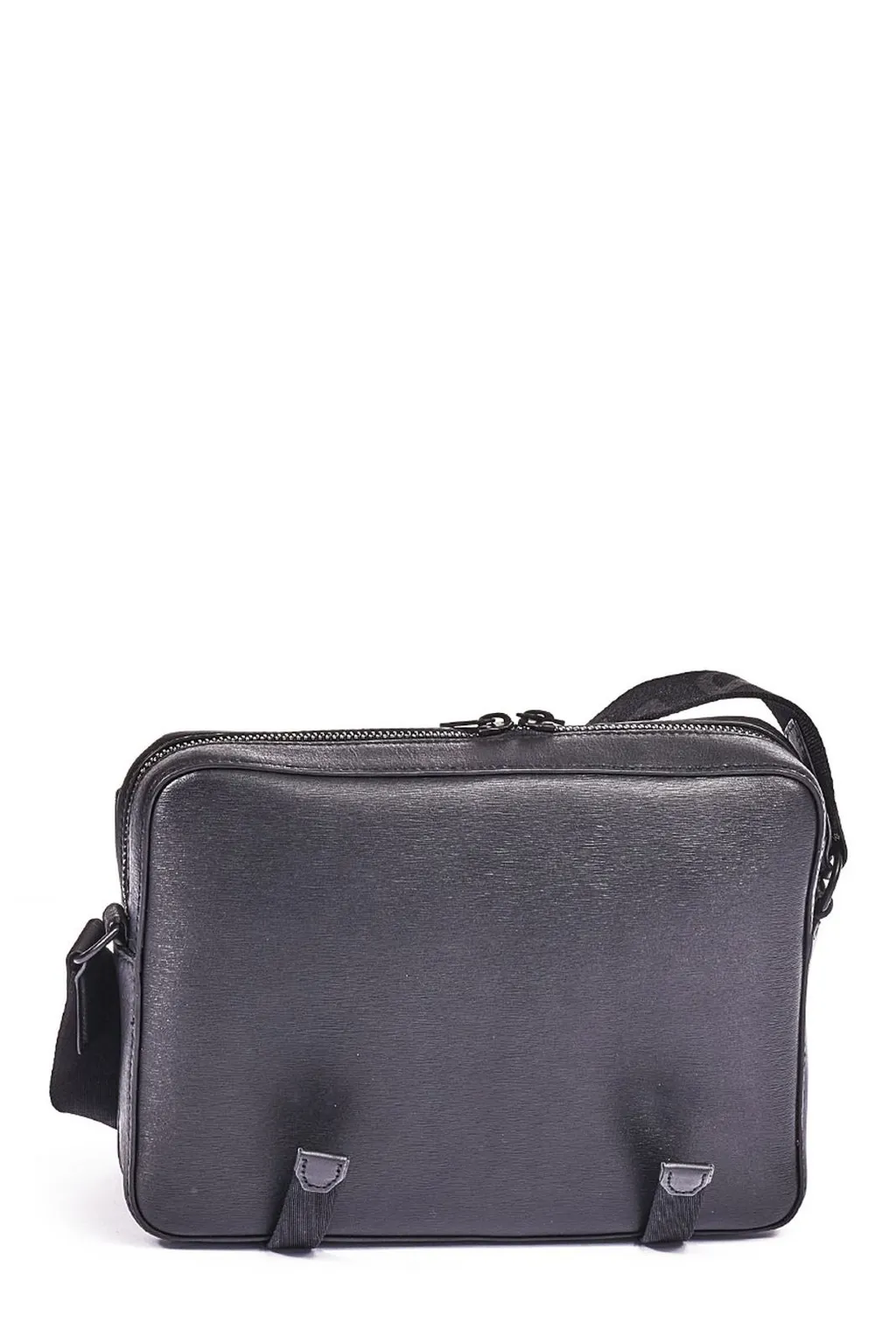 Paul Smith Logo Embossed Zipped Messenger Bag