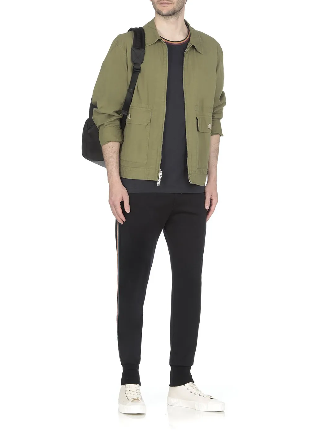 Paul Smith Stripe Detailed Drawstring Jogging Pants
