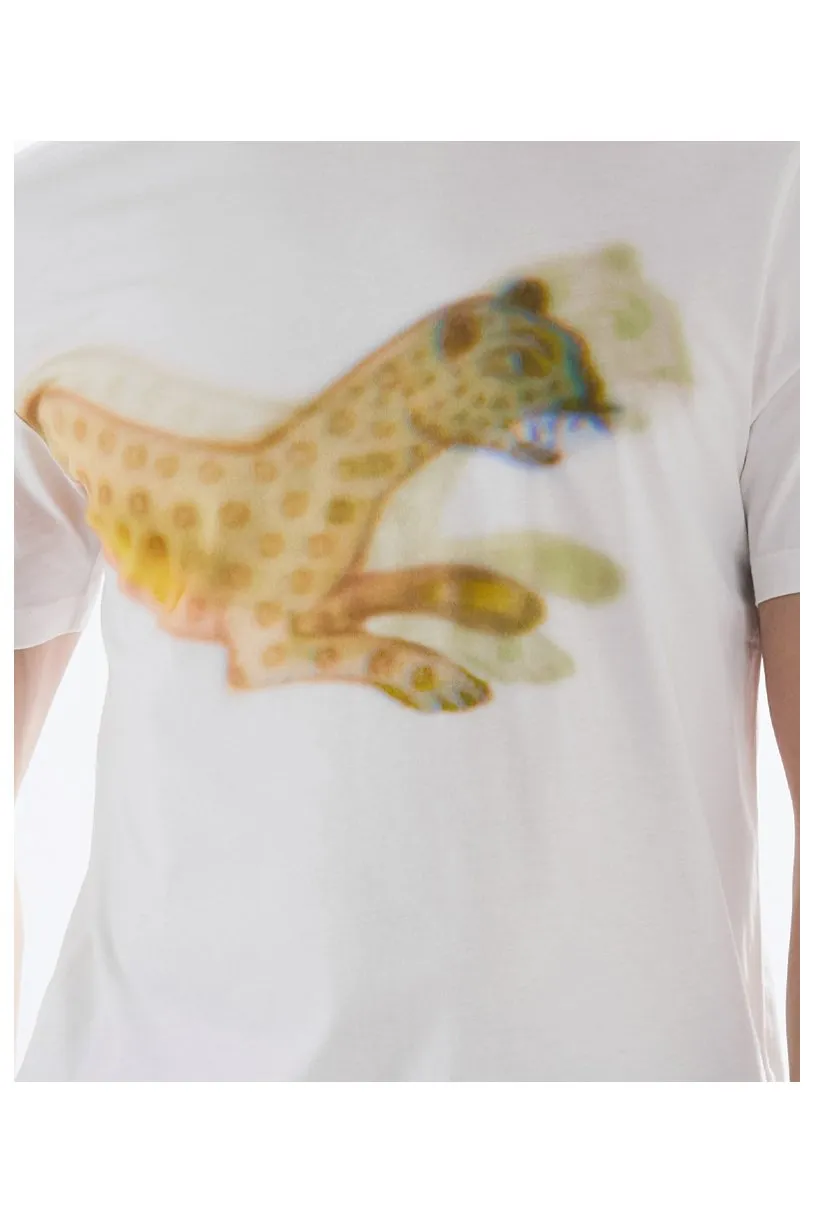 Paul Smith Leopard Printed Crewneck T-Shirt