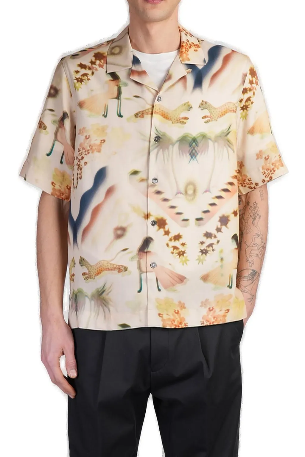 Paul Smith Lumiere Printed Short-Sleeve Shirt