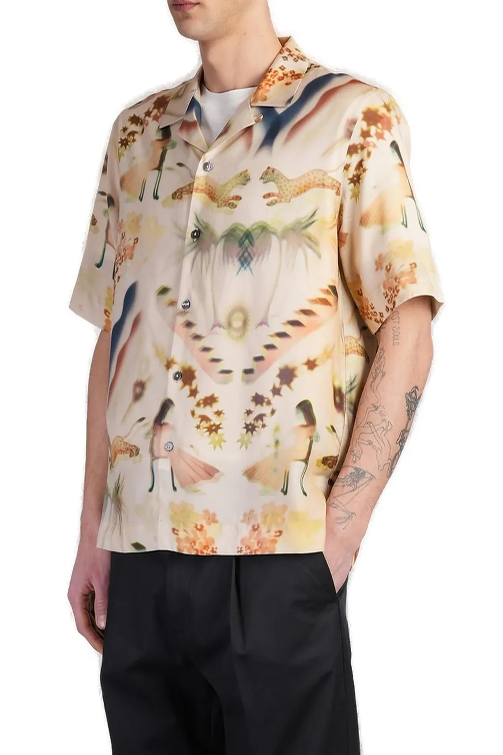 Paul Smith Lumiere Printed Short-Sleeve Shirt