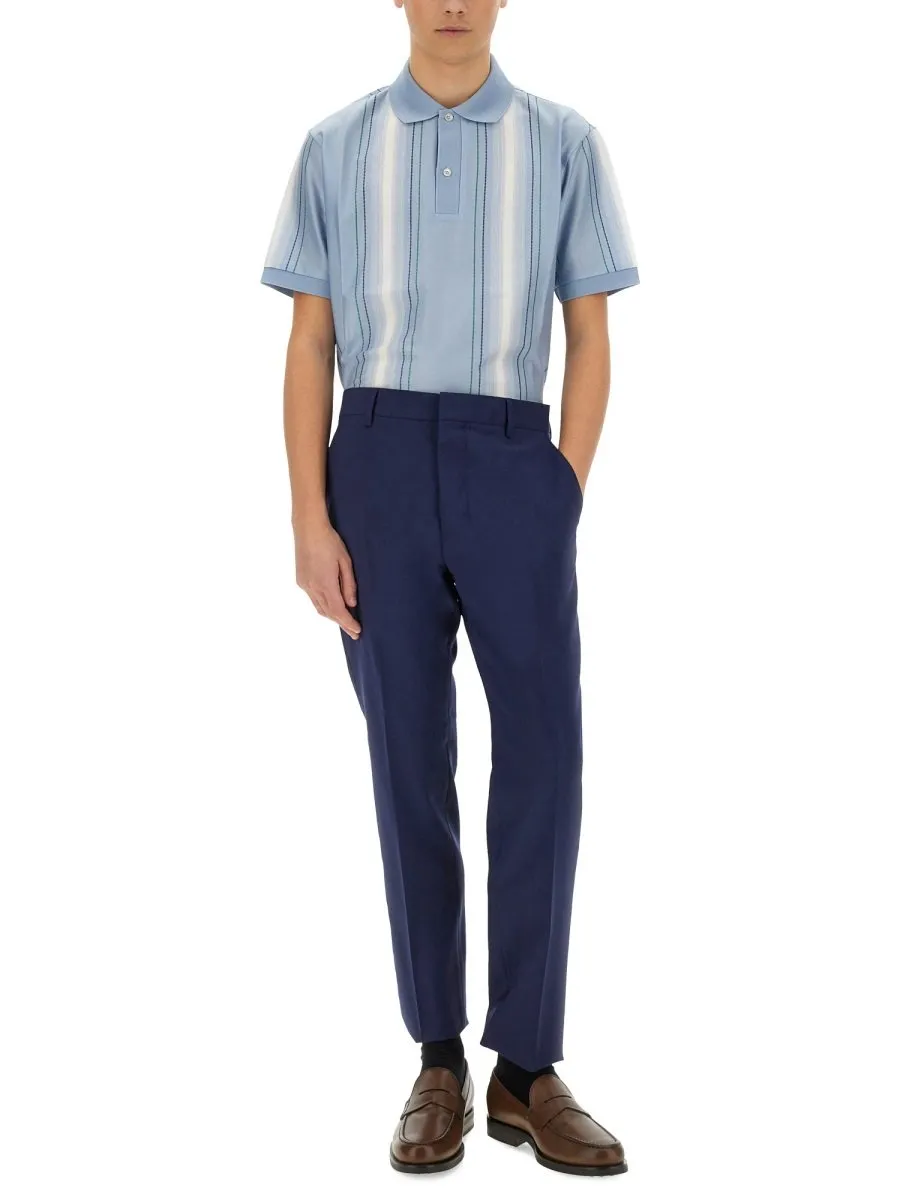 Paul Smith Short Sleeved Striped Polo Shirt