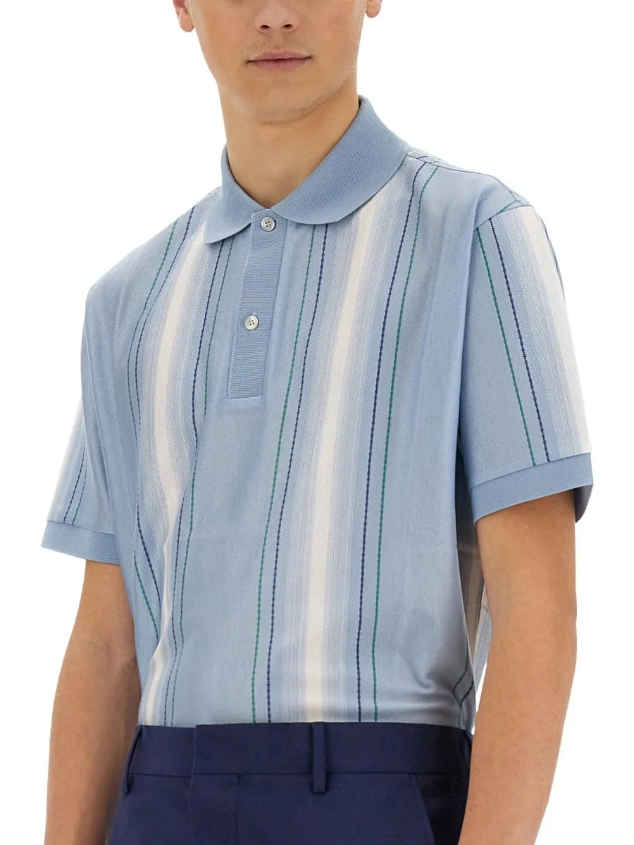 Paul Smith Short Sleeved Striped Polo Shirt