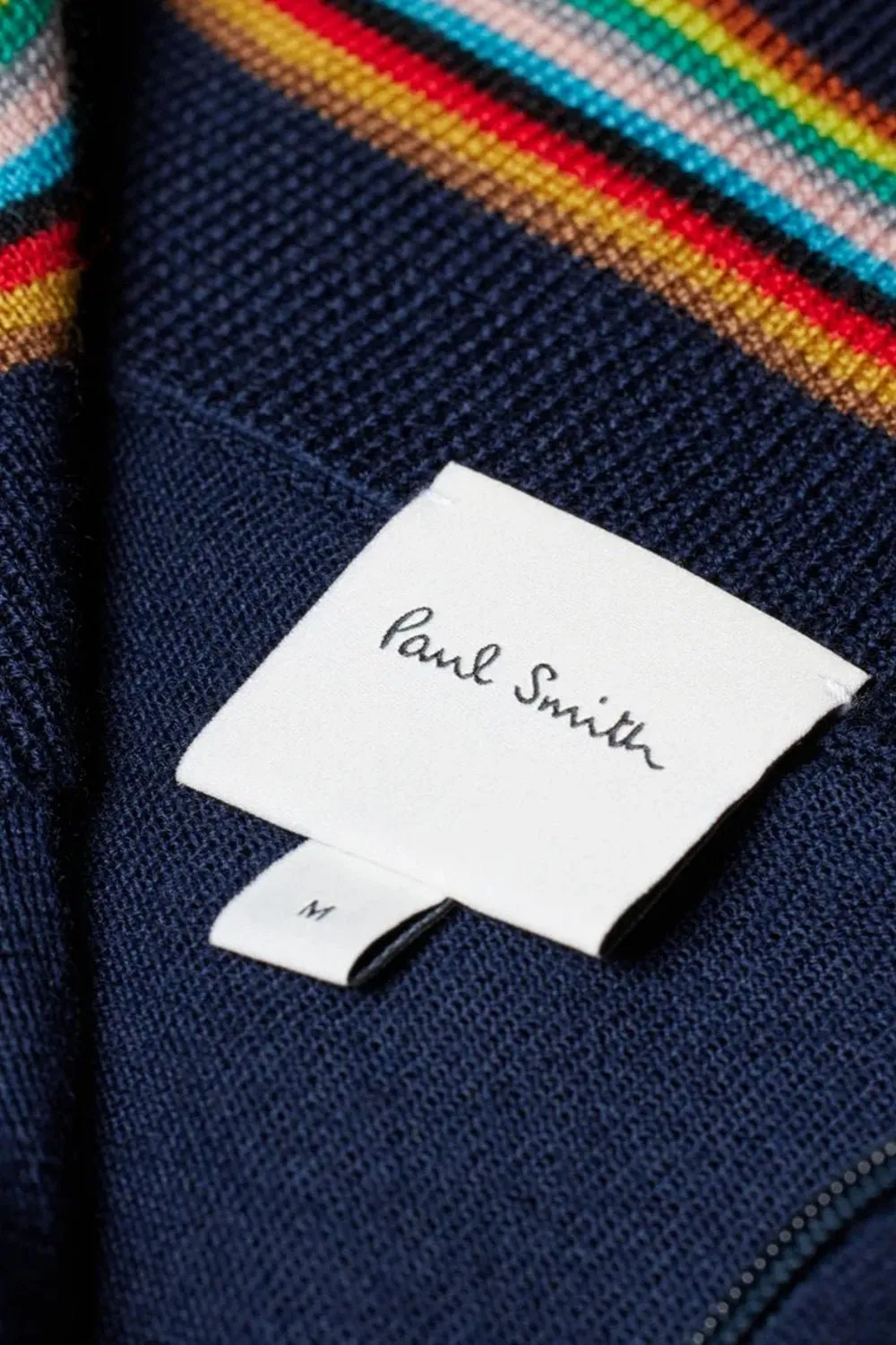Paul Smith Logo Detailed Half-Zip Cardigan