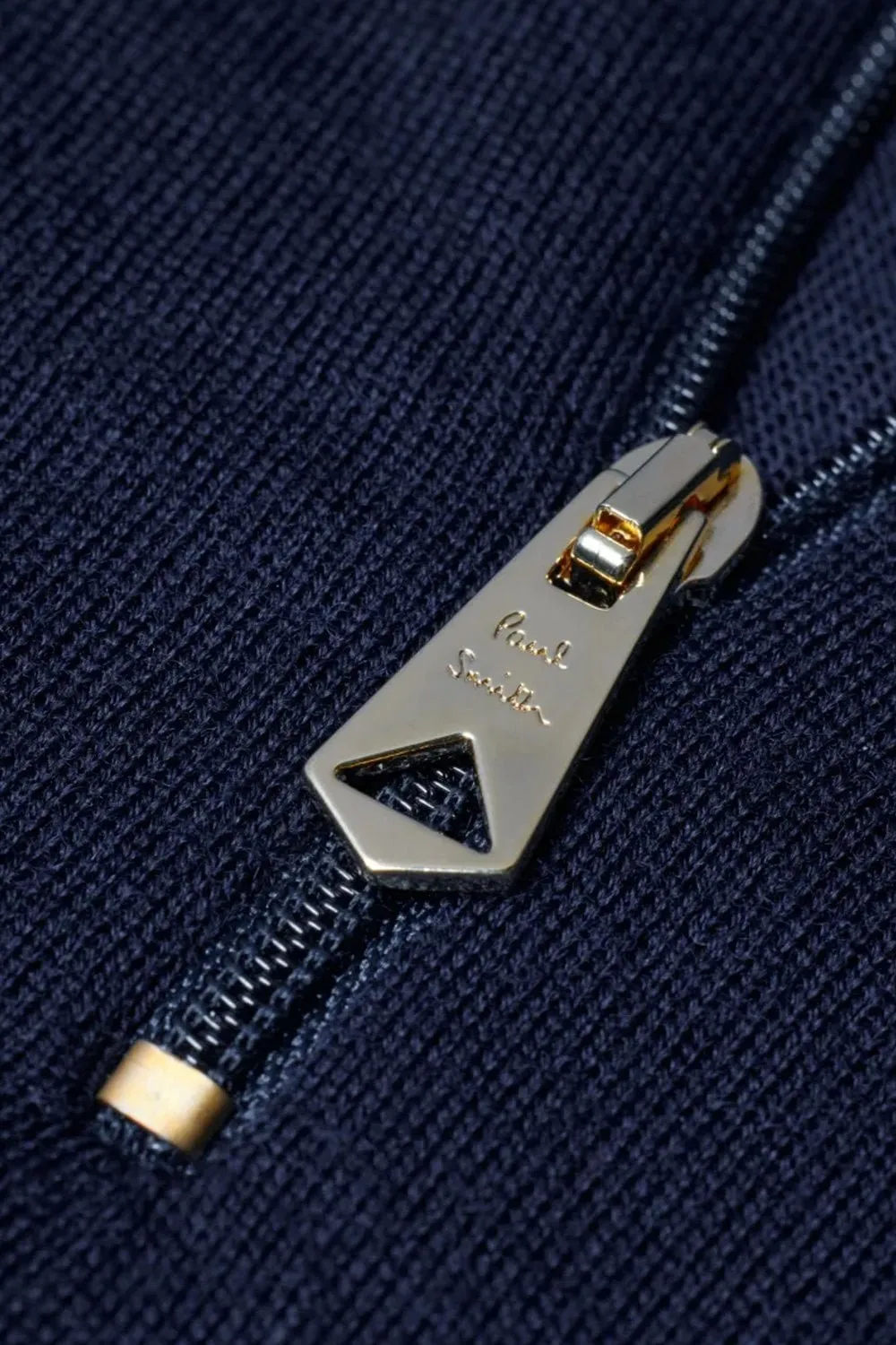 Paul Smith Logo Detailed Half-Zip Cardigan