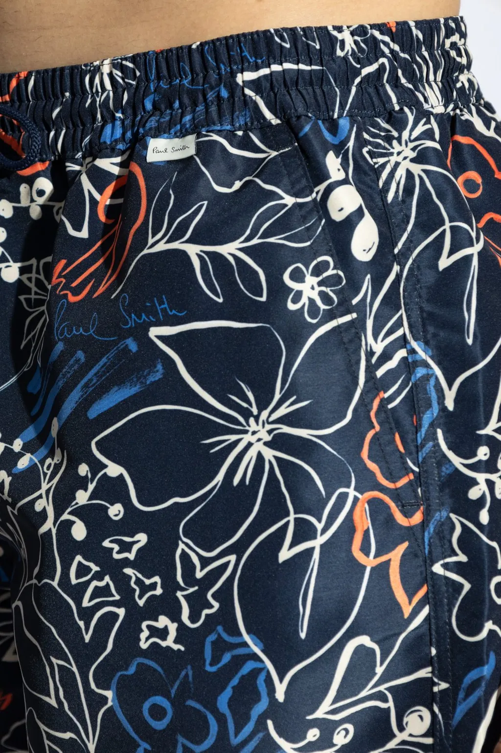 Paul Smith Floral-Printed Drawstring Swim Shorts