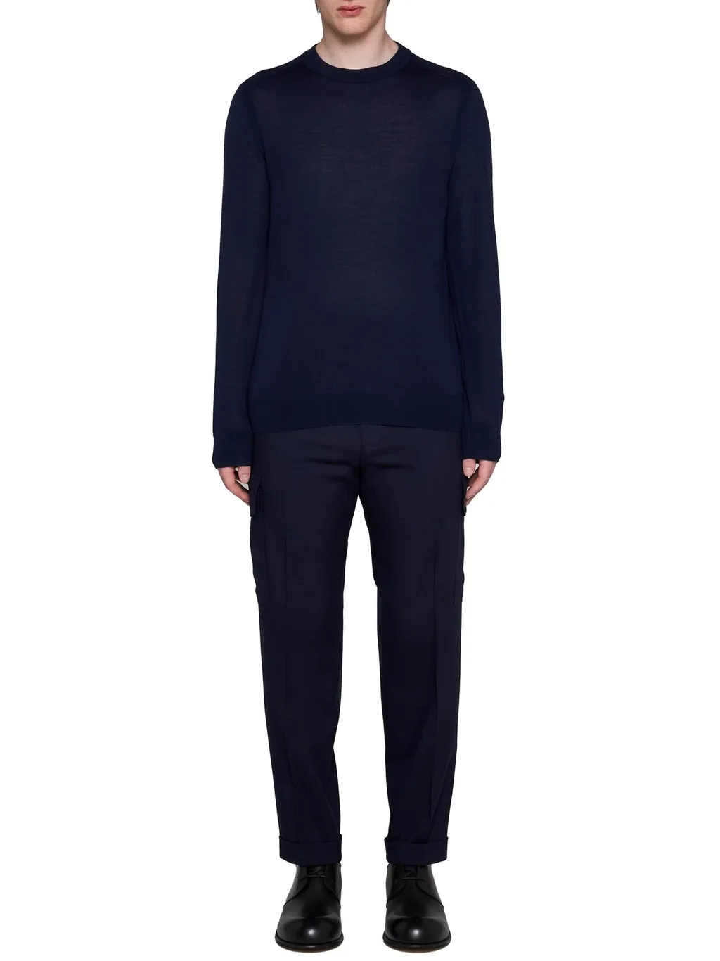 Paul Smith Logo Embroidered Knitted Jumper