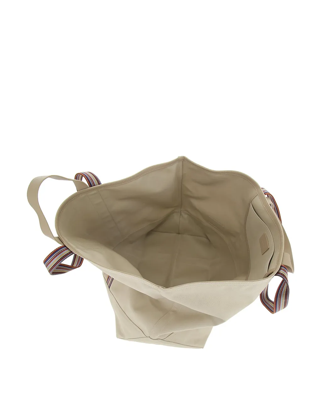 Paul Smith Logo Patch Stripe Detailed Tote Bag