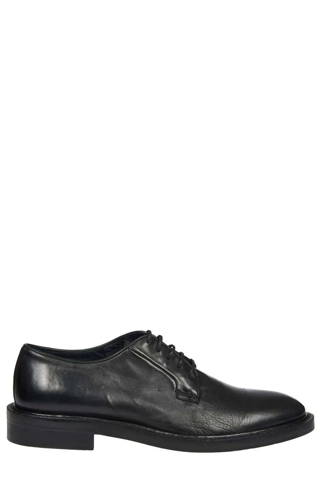 Paul Smith Round Toe Lace-Up Derby Shoes