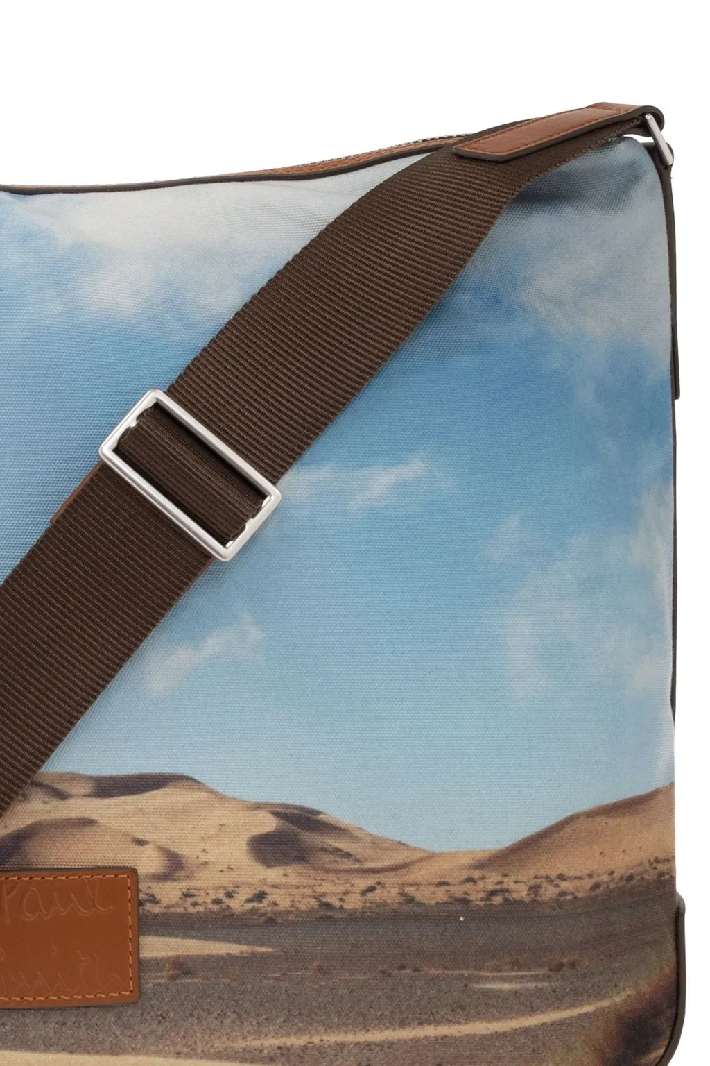 Paul Smith Logo Patch Zip-Up Messenger Bag