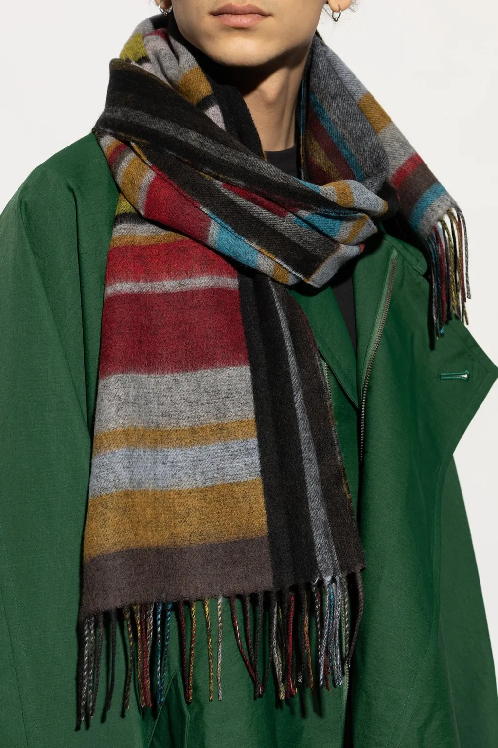 Paul Smith Scarf With Striped Pattern