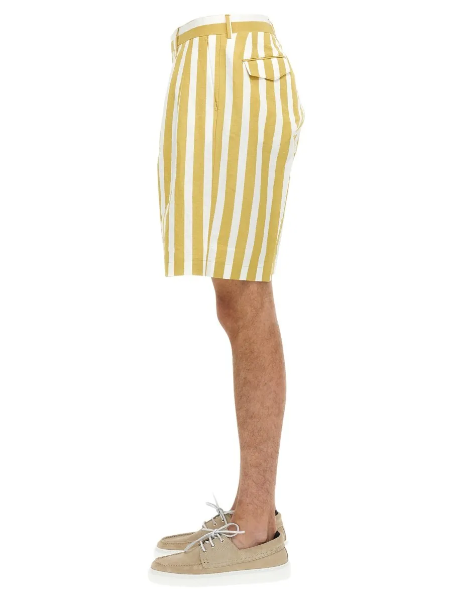 Paul Smith Deckchair Striped Bermuda Shorts