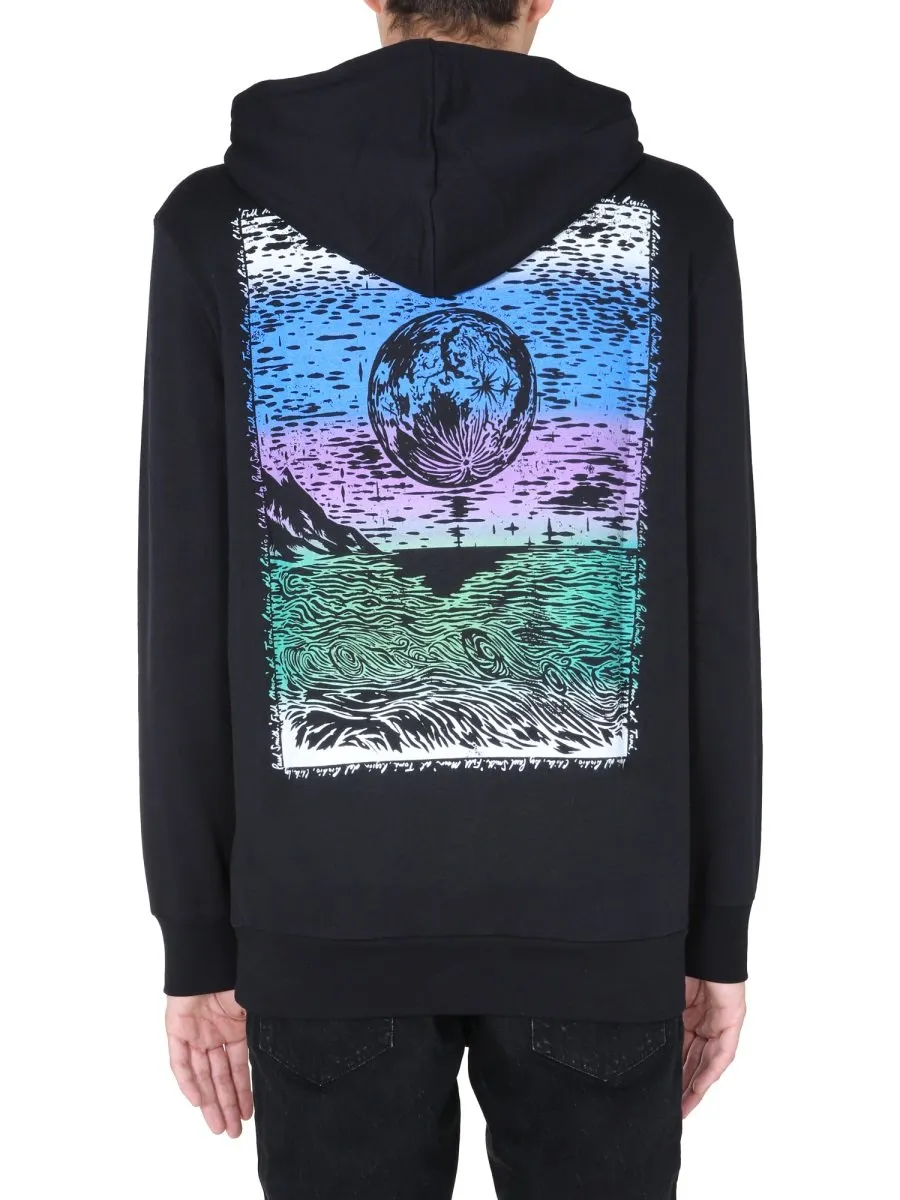 Paul Smith Printed Drawstring Hoodie