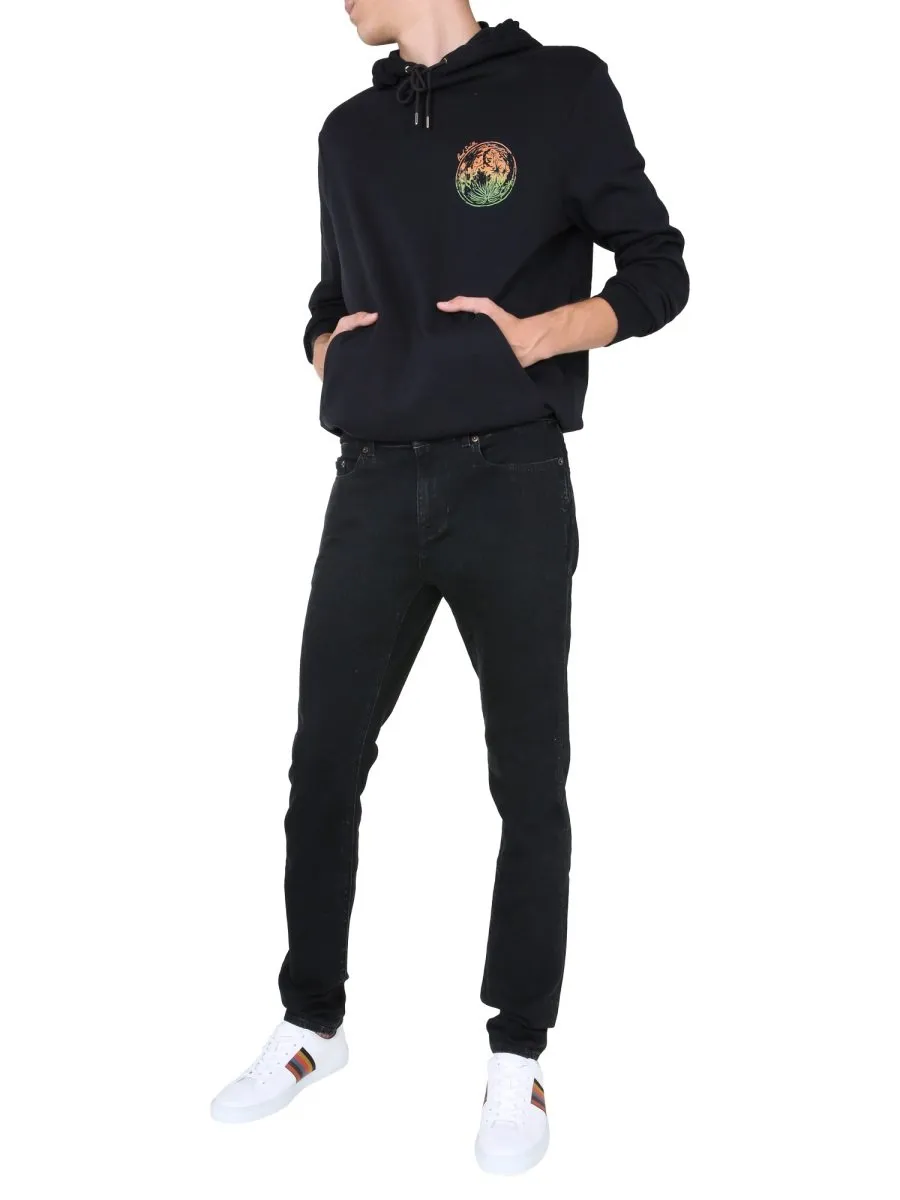 Paul Smith Printed Drawstring Hoodie