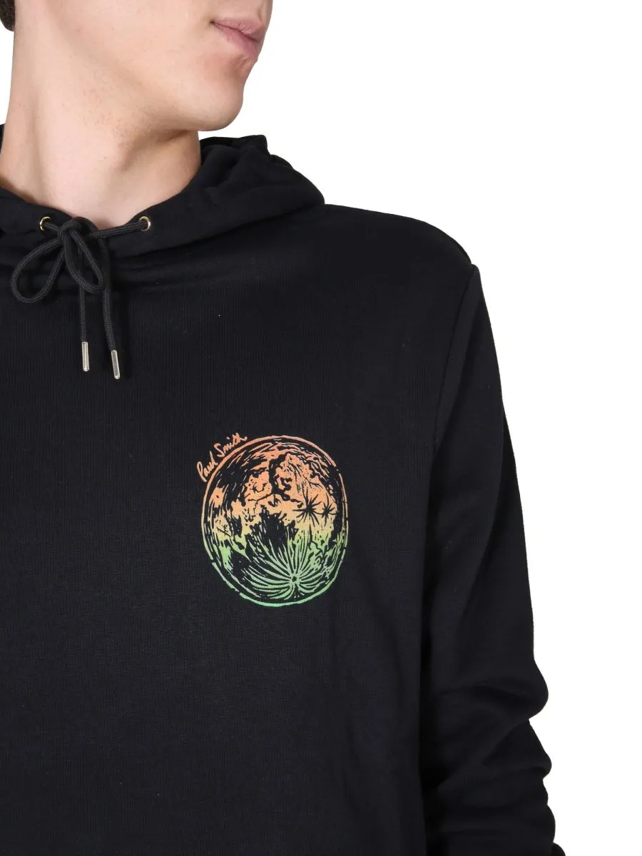 Paul Smith Printed Drawstring Hoodie