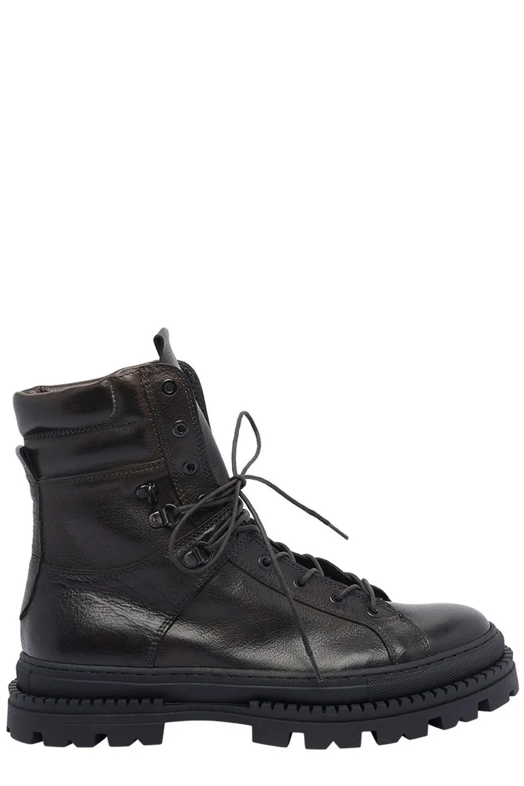Pawelk's Lace-Up Round-Toe Boots