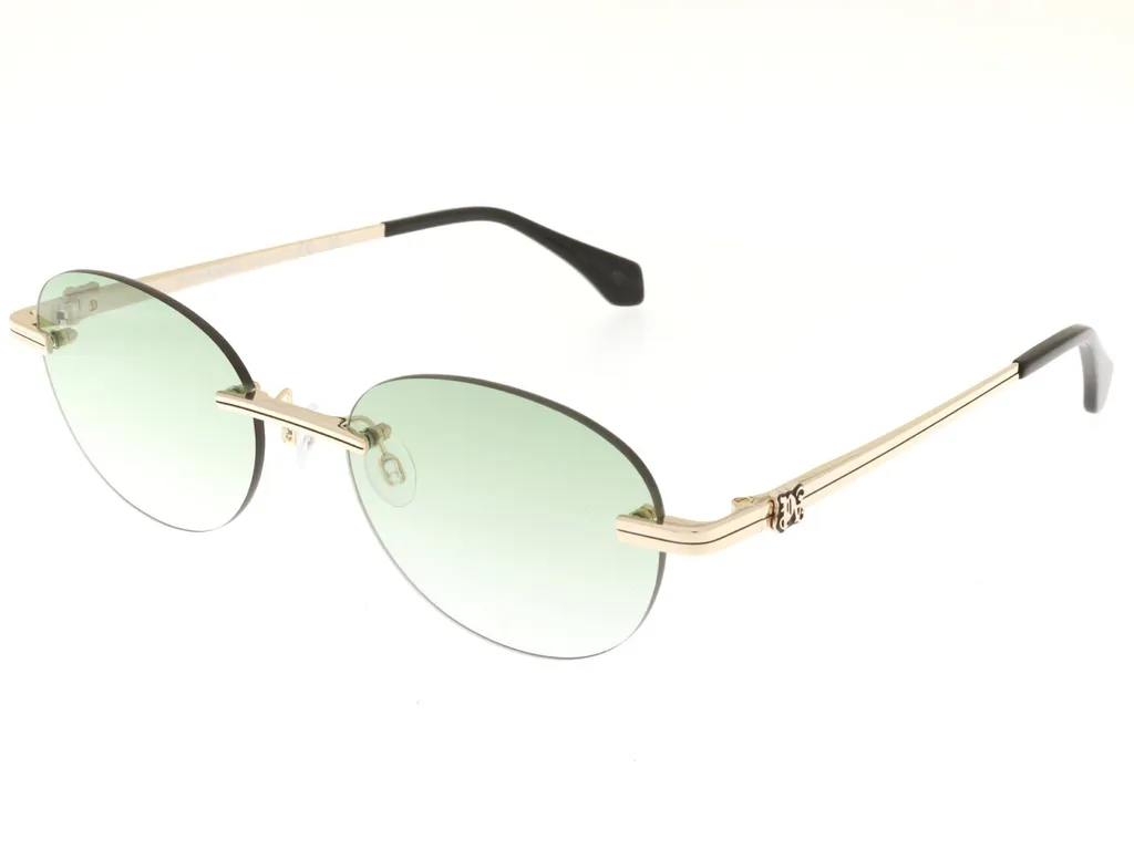 Palm Angels Eyewear Oval Rimless Frame Sunglasses