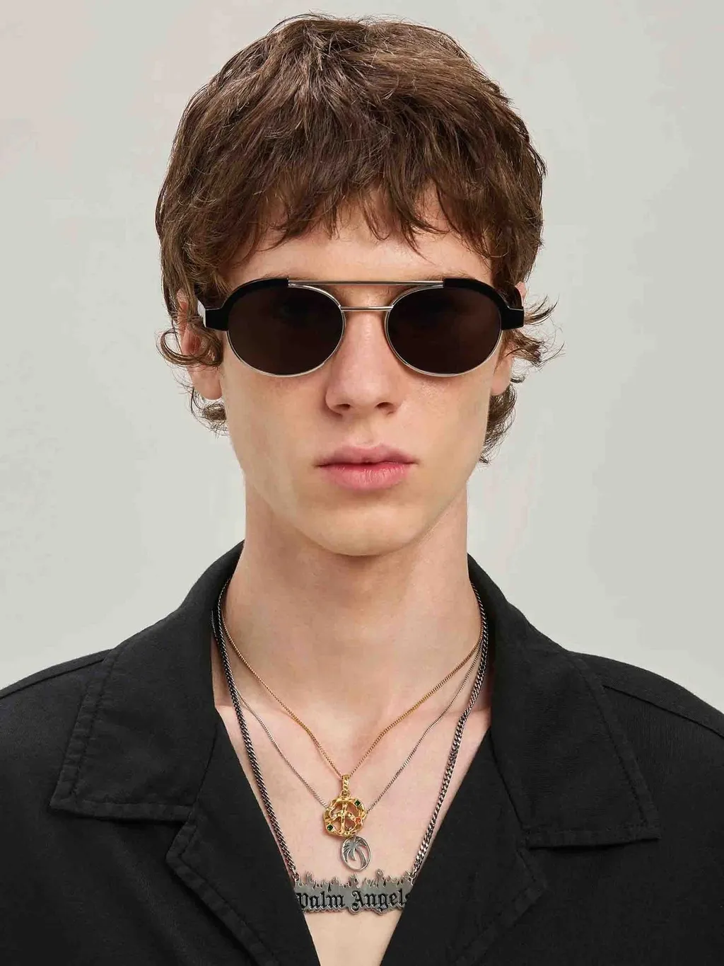 Palm Angels Eyewear Artesia Oval Sunglasses