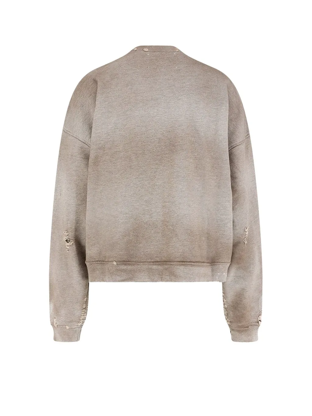 Paly Destroyed Ribbed Crew Neck Sweater
