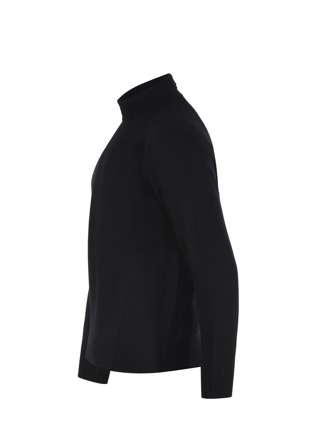 Paolo Pecora Ribbed High Collar Knitwear