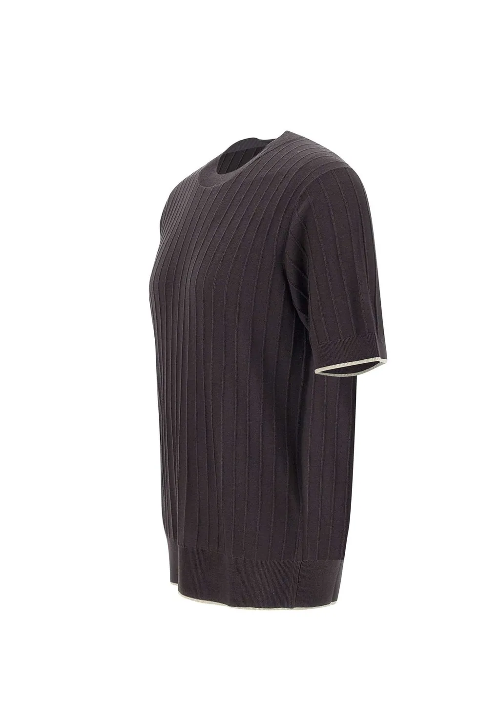 Paolo Pecora Ribbed Crew Neck T-Shirt